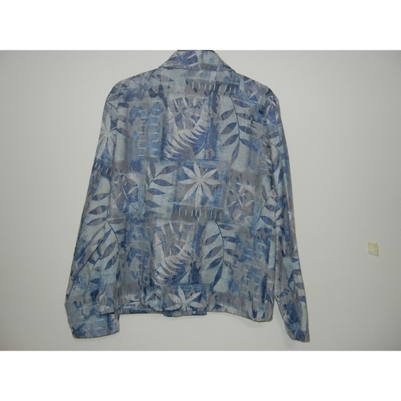 Coldwater Creek Women's Blouse Size Medium Long Sleeve Floral Print Button Down - Picture 4 of 4